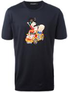 Dolce & Gabbana Family Men Embroidered T-shirt, Size: 58, Black, Cotton
