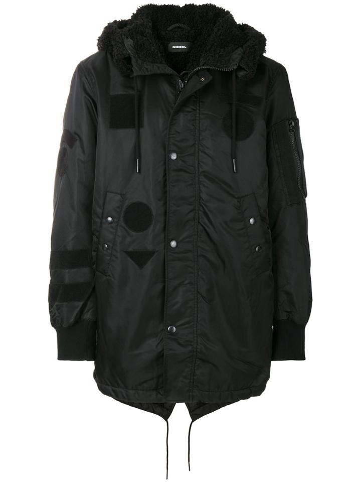 Diesel Giubbotto W-vuntut Coat - Black