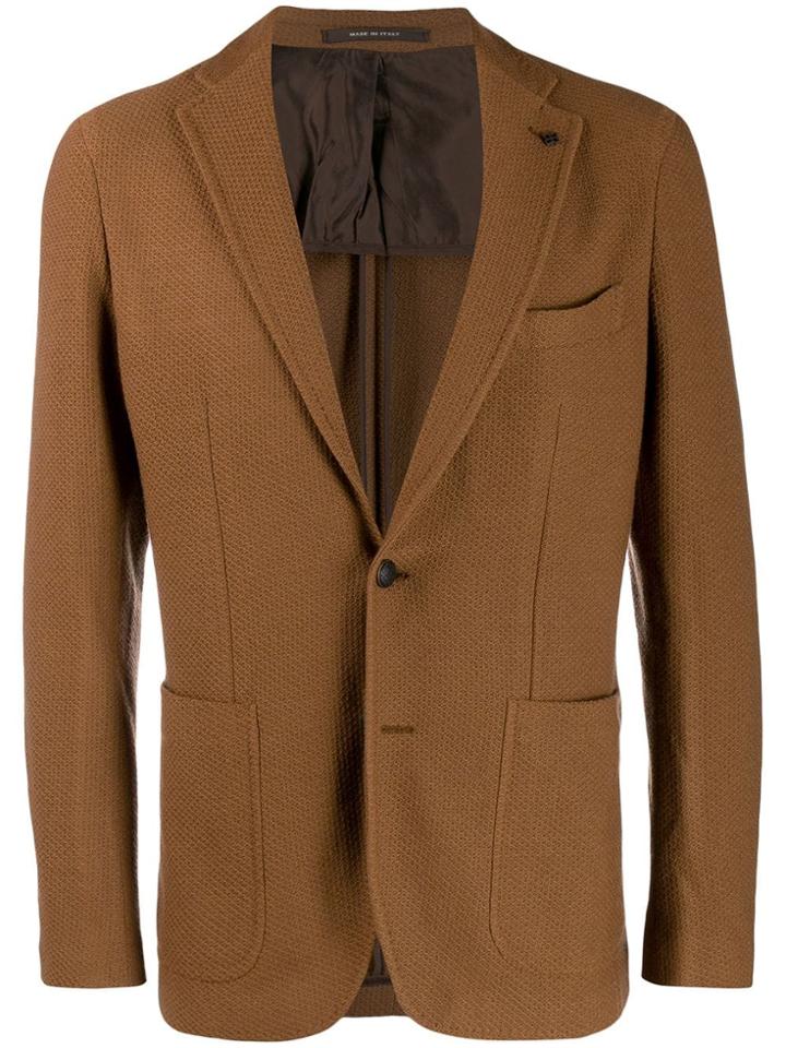 Tagliatore Single-breasted Blazer - Brown