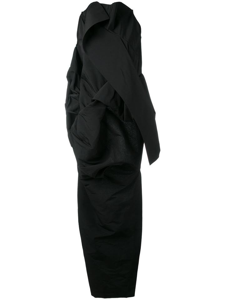 Rick Owens Draped Tunic, Women's, Size: 42, Black, Cotton/silk