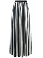 Blugirl - Striped Maxi Skirt - Women - Cotton/polyester/spandex/elastane - 42, Black, Cotton/polyester/spandex/elastane