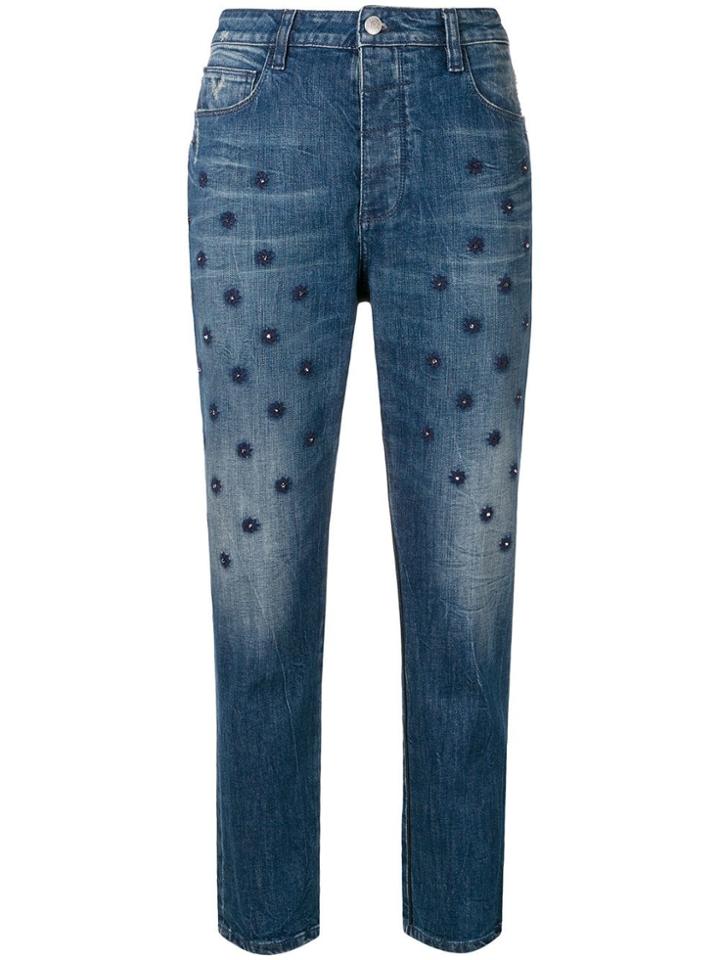 Zadig & Voltaire Starseed Cropped Jeans - Blue