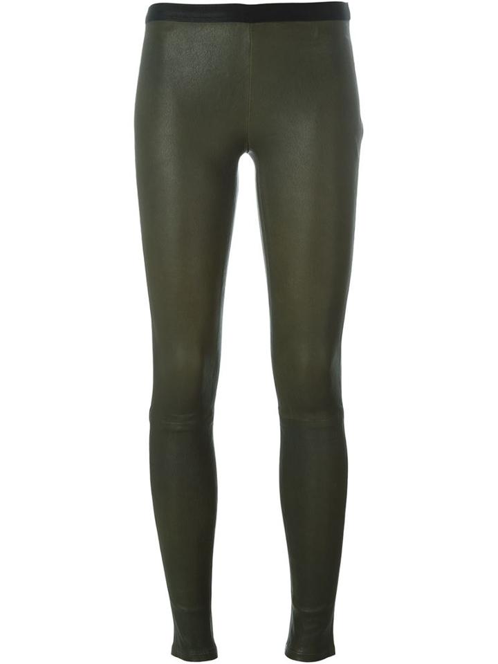 Ash Player Leggings, Women's, Size: M, Green, Lamb Skin