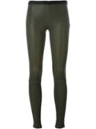Ash Player Leggings, Women's, Size: M, Green, Lamb Skin