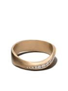 Completed Works 18kt Yellow Gold Fold Diamond Ring