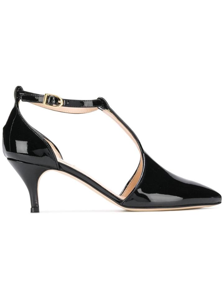 Polly Plume Jackie Pumps - Black