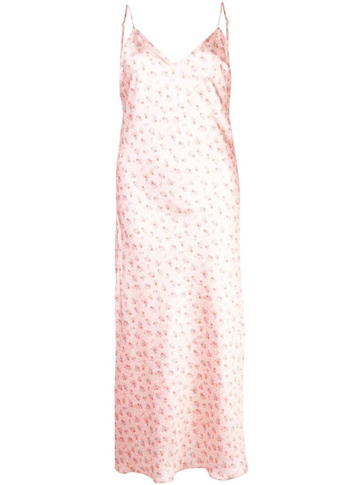 Jill Stuart Floral Print Slip Dress - Pink