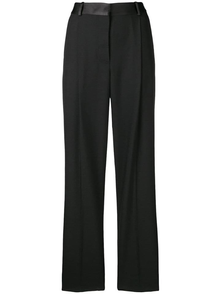 Victoria Beckham Pleated Front Trousers - Black