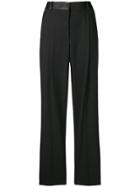 Victoria Beckham Pleated Front Trousers - Black