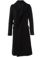 Lanvin Tailored Military Coat, Men's, Size: 48, Black, Viscose/wool