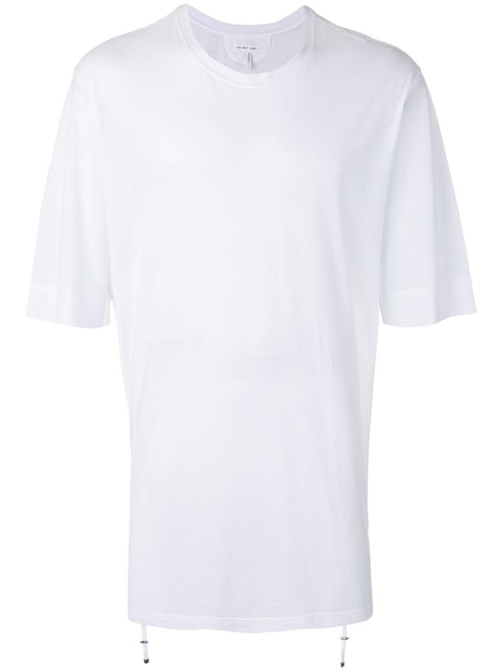 Helmut Lang - Round Neck Elongated T-shirt - Men - Cotton - L, White, Cotton