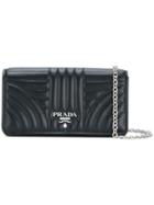 Prada Logo Plaque Mini Bag - Black