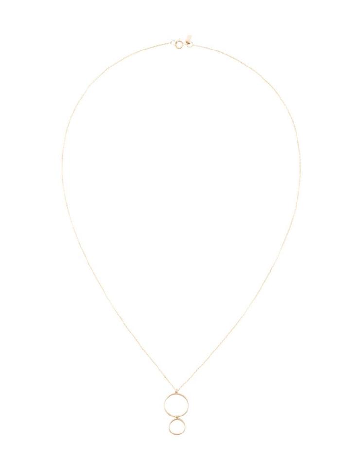 Sarah & Sebastian Double Ring Necklace, Women's, Metallic