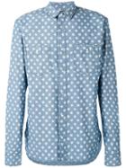 Just Cavalli - Star Print Shirt - Men - Cotton - 48, Blue, Cotton