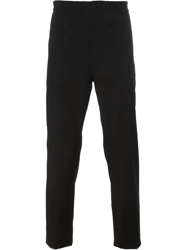 Msgm Casual Trousers, Men's, Size: 46, Black, Cotton/spandex/elastane