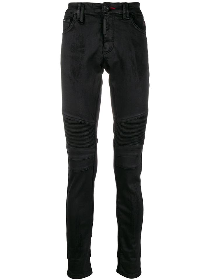 Philipp Plein Biker Statement Jeans - Black