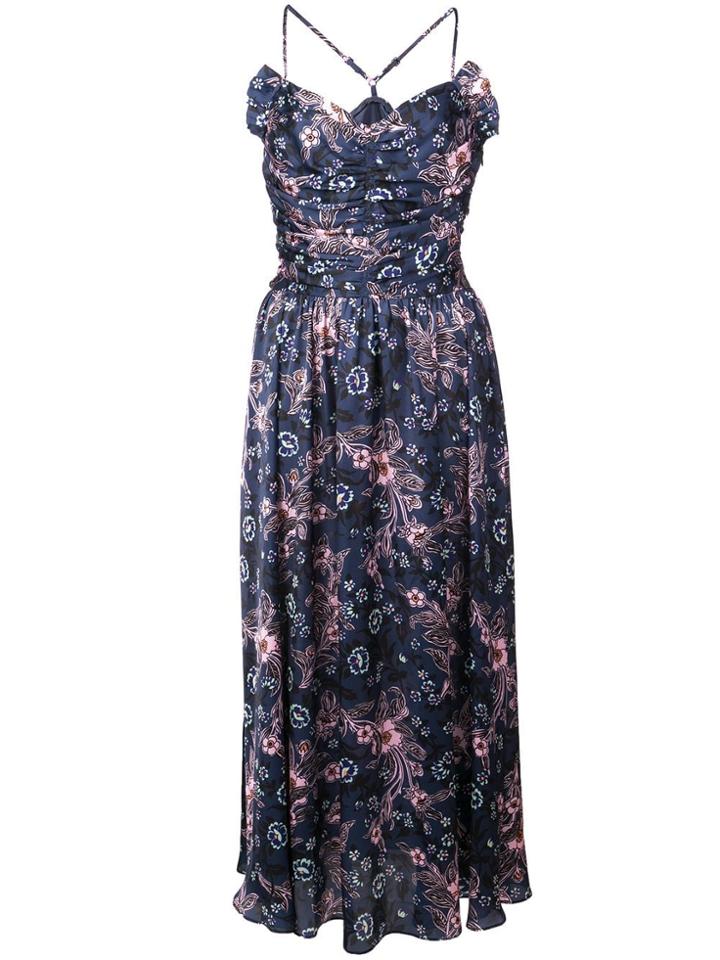 Jill Stuart Floral Print Dress - Blue