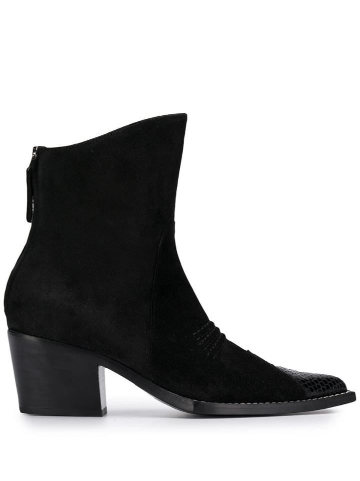 1017 Alyx 9sm Pointed Ankle Boots - Black