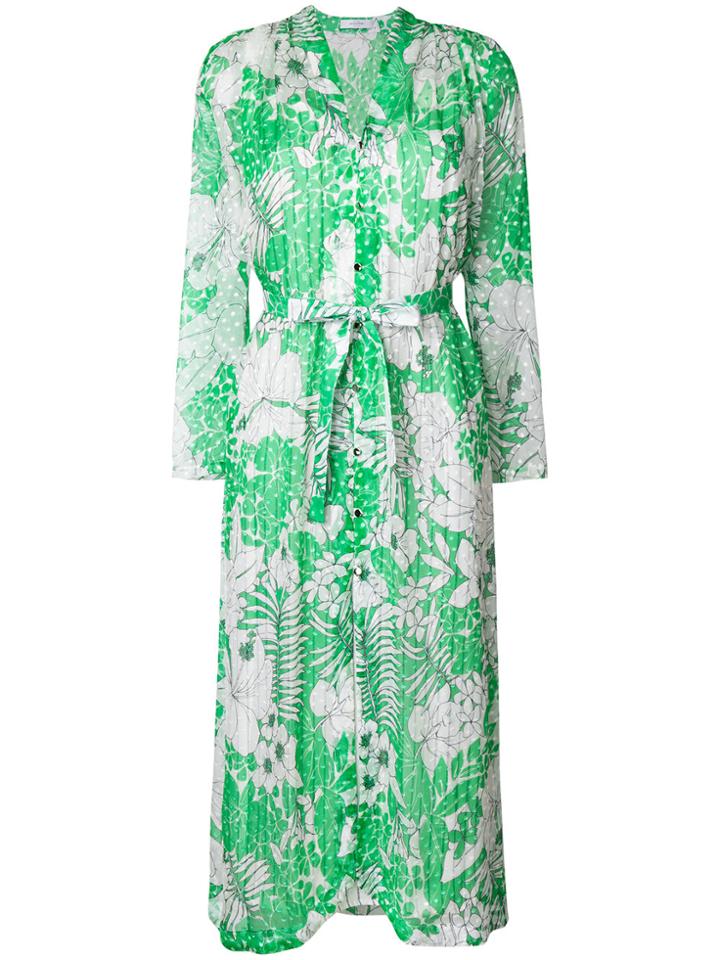 Roseanna Tropical Print Oversized Dress - Green