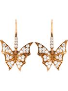 Stephen Webster Diamond Wing Earrings, Women's, Metallic