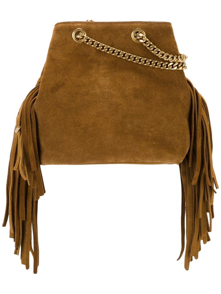 Saint Laurent Classic Baby 'emmanuelle' Bucket Bag - Nude & Neutrals