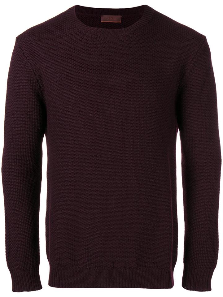 Altea Slim Fit Jumper - Pink & Purple