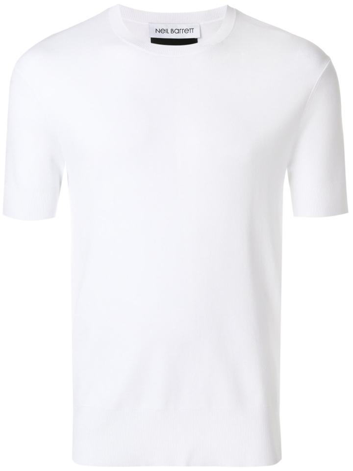 Neil Barrett Short Sleeve T-shirt - White