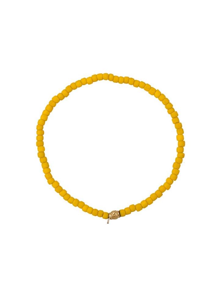 Luis Morais Mini Spacer Moon Star Bracelet, Adult Unisex, Yellow/orange