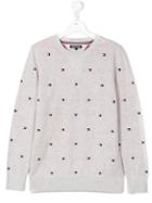 Tommy Hilfiger Junior Logo Jumper, Boy's, Size: 14 Yrs, Grey