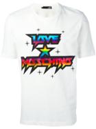 Love Moschino Logo Print T-shirt, Men's, Size: Large, White, Cotton