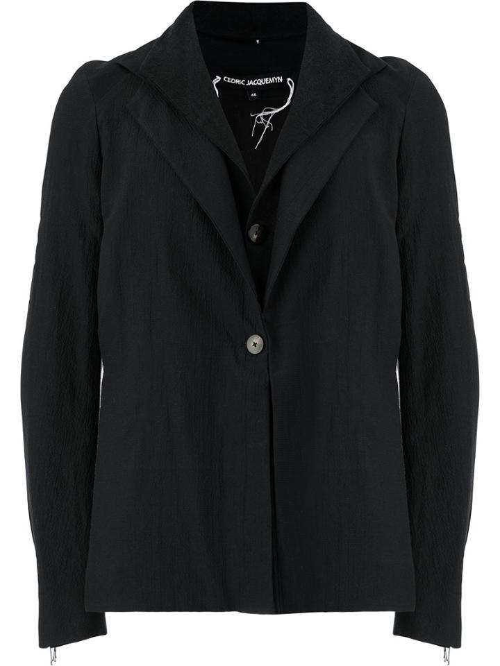 Cedric Jacquemyn Layered Button Blazer - Black