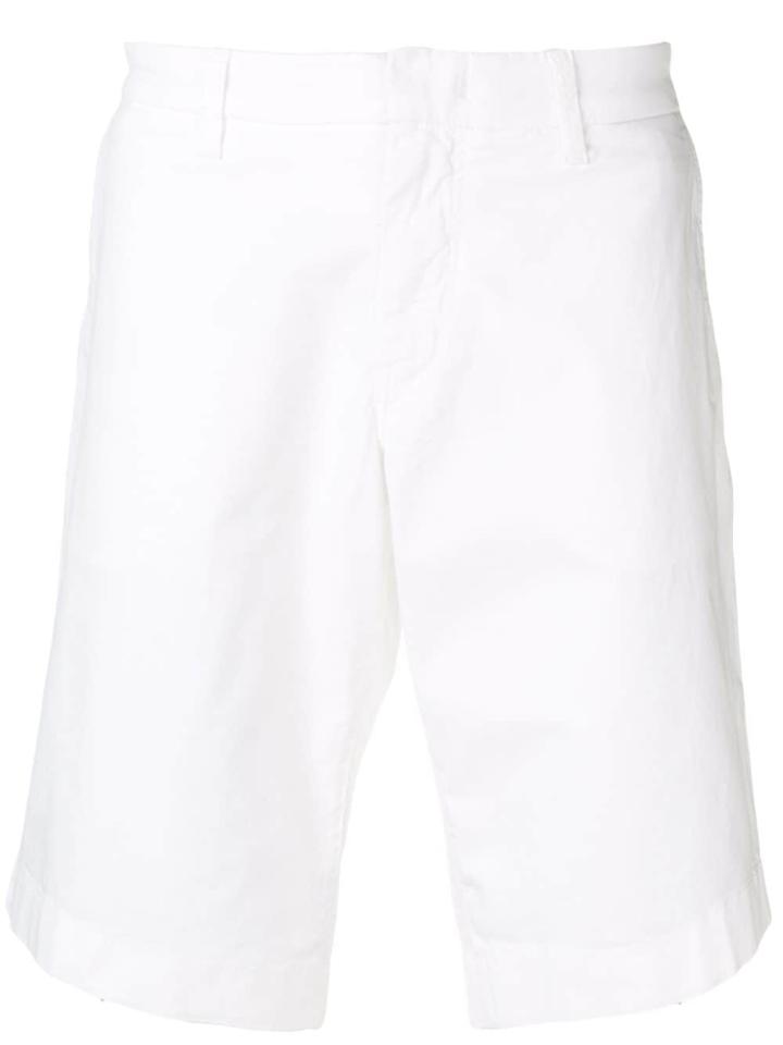 Fay Slim Fit Bermuda Shorts - White