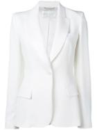Alberta Ferretti Classic Lapels Fitted Jacket - White