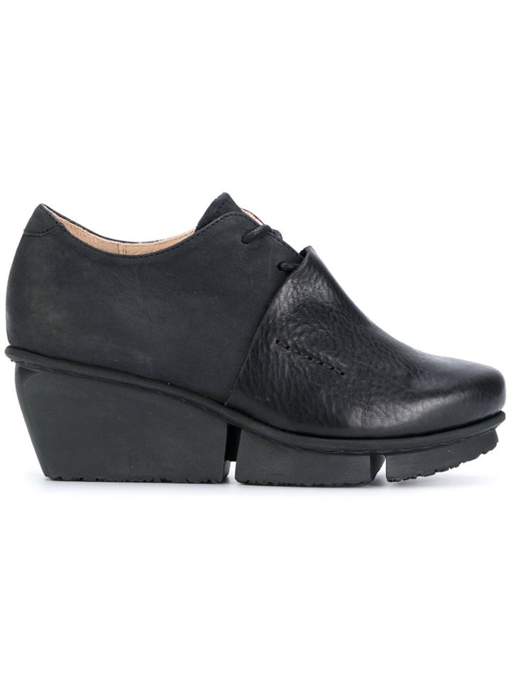 Trippen Lace-up Wedge Shoes - Black