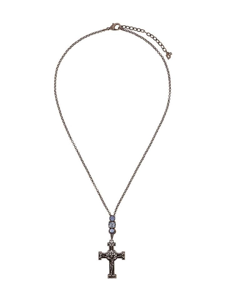 Dsquared2 Madonna Cross Pendant Necklace - Silver