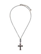 Dsquared2 Madonna Cross Pendant Necklace - Silver