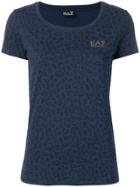 Ea7 Emporio Armani Leopard Print T-shirt - Blue