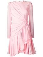 Giambattista Valli Asymmetric Gathered Front Dress - Pink