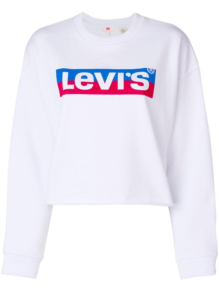 Levi's Logo Print Sweatshirt - White