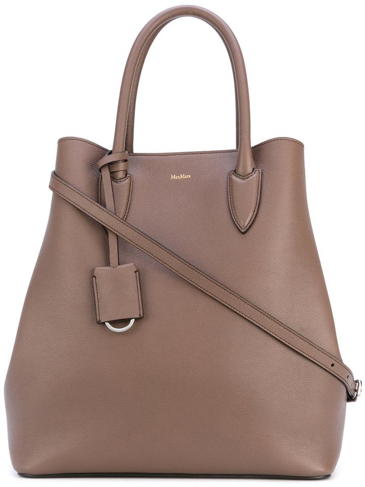 Max Mara - Classic Tote - Women - Cattle Horn/polyurethane - One Size, Brown, Cattle Horn/polyurethane