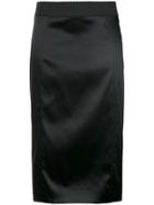 Dolce & Gabbana Satin Skirt - Black