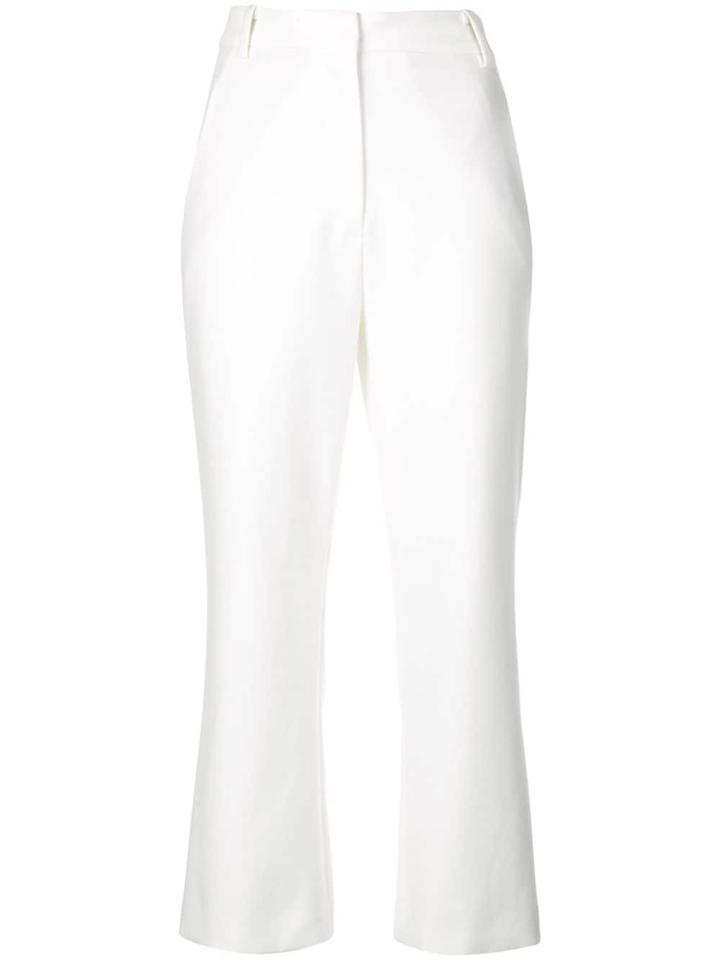 Tibi Anson Bootcut Trousers - White