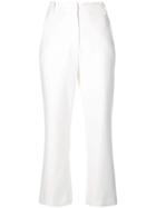 Tibi Anson Bootcut Trousers - White