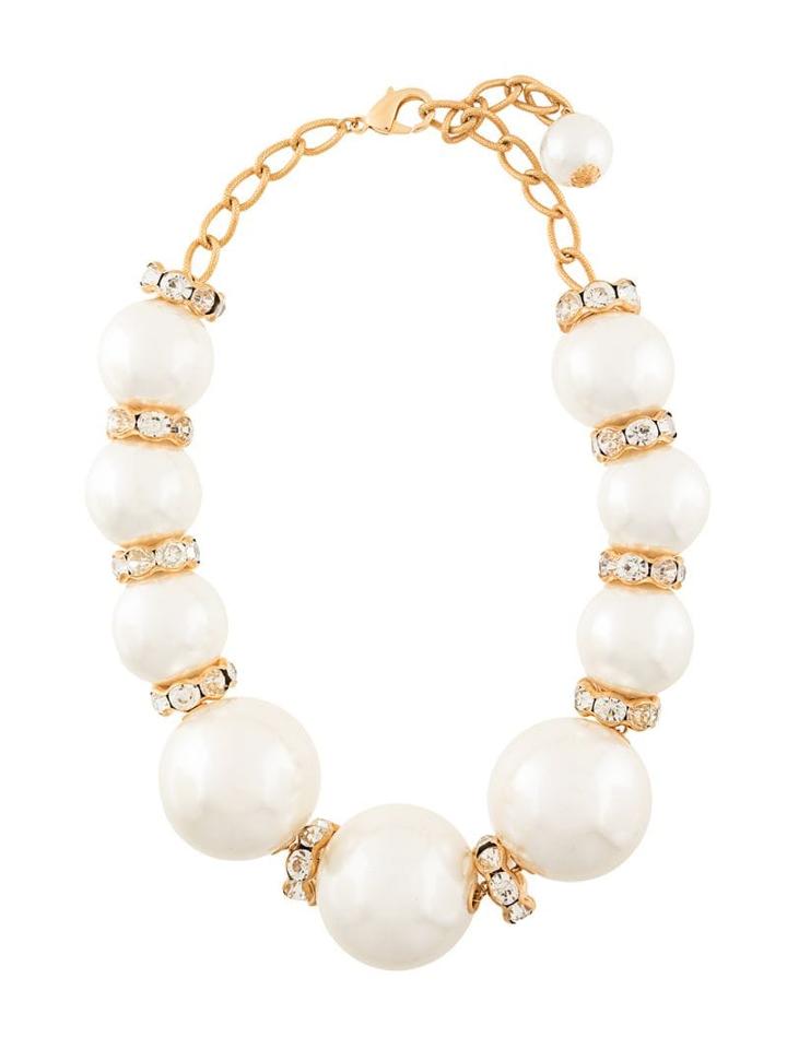 Dolce & Gabbana Pearl-embellished Necklace - White