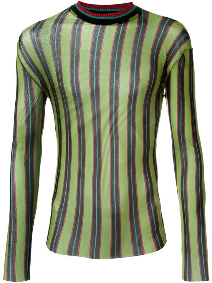 Jean Paul Gaultier Vintage Sheer Stripe Top