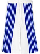 Dima Leu Striped Appliqués Shorts - White