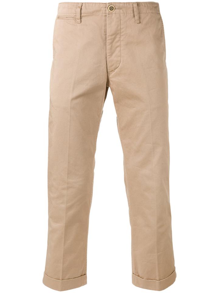Visvim Cropped Chinos - Nude & Neutrals