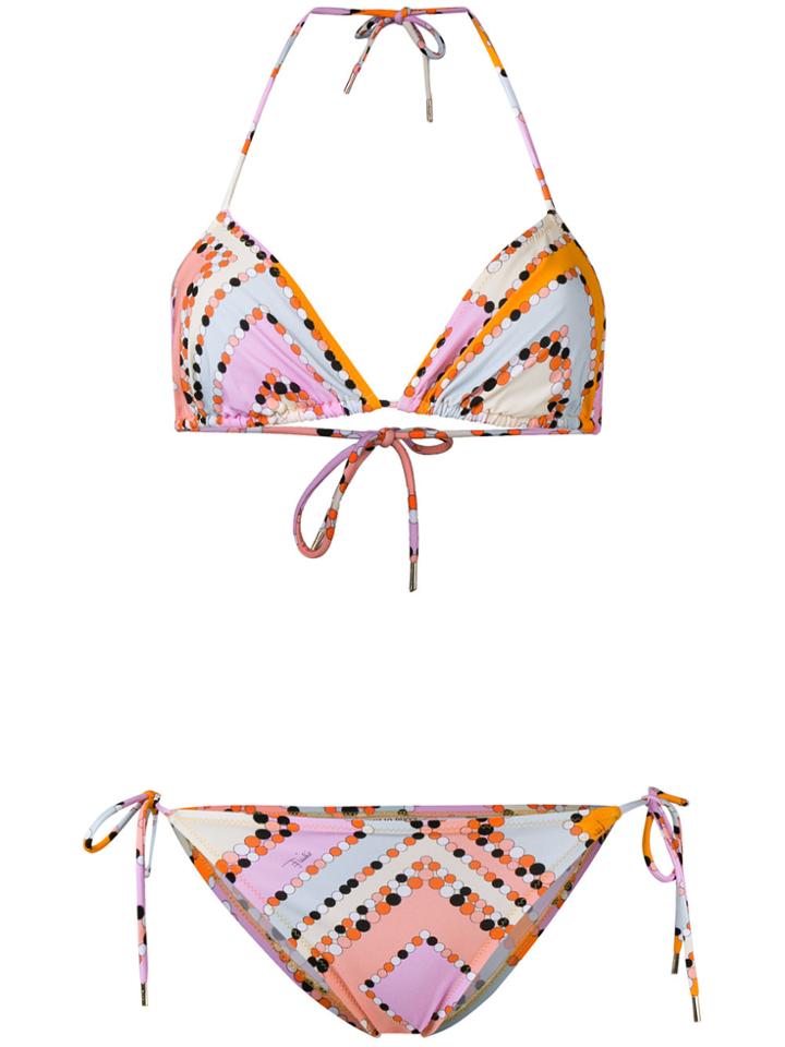 Emilio Pucci Printed Bikini - Yellow & Orange