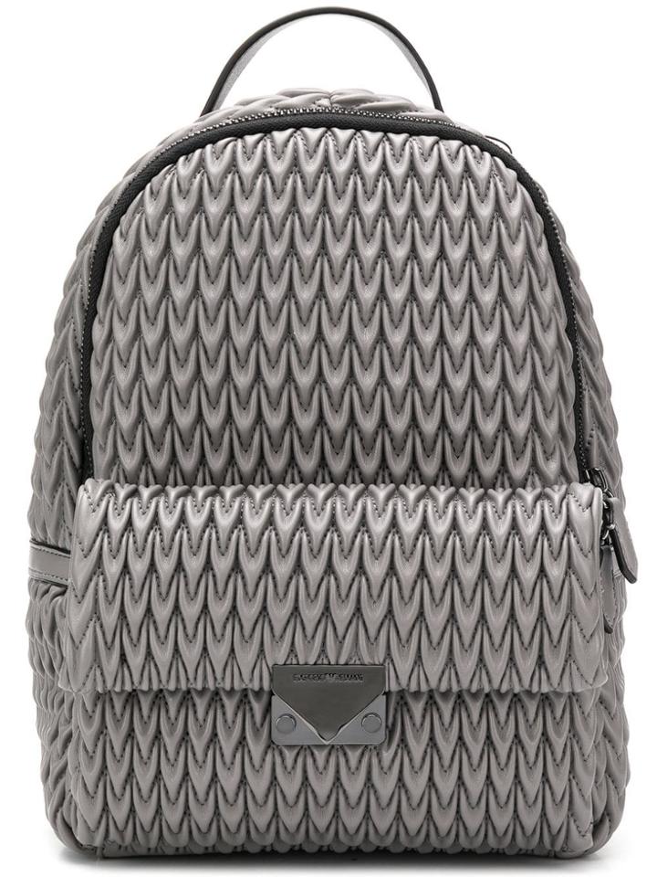 Emporio Armani Quilted Drop Backpack - Grey