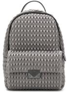 Emporio Armani Quilted Drop Backpack - Grey